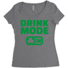 drink mode on (2) Women's Triblend Scoop T-shirt