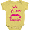 queens are born in december Baby Onesie