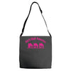 tribut t shirt john mellencamp   kleine rosa h&auml;user Adjustable Strap Totes