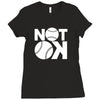 not ok baseball Ladies Fitted T-Shirt