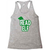 christmas head elf Racerback Tank