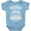 Super Cool Stepdad Of A Freaking Awesome Grandson Baby Onesie