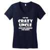i'm the crazy uncle Women's V-Neck T-Shirt