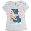 visit mordor Women's Triblend Scoop T-shirt