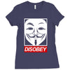 disobey crew Ladies Fitted T-Shirt