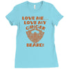 love me love my ginger beard Ladies Fitted T-Shirt