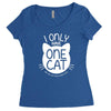 i only have one cat my cat has a few cat Women's Triblend Scoop T-shirt