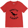 Auntiesaurus V-Neck Tee