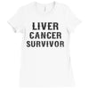 Liver Cancer Survivor Ladies Fitted T-Shirt