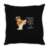 i like my women nerdy, dirty &amp; curvey Throw Pillow