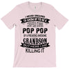 Super Cool Pop Pop Of A Freaking Awesome Grandson T-Shirt