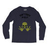 Alien Says Don't Touch My Belly Long Sleeve Shirts