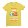 walk away i have anger issues and a serious dislike for stupid people Ladies Fitted T-Shirt
