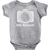 oh shoot camera Baby Onesie