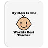 My Mom Is The World's Best Teacher Mousepad