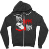 run hippie run Zipper Hoodie