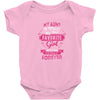 My Aunt Is Totally My Most Favorite Girl Baby Onesie