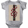 Gucci Pattern and Snake Baby Bodysuit