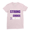 we don't know how strong we are until being strong is the only choice Ladies Fitted T-Shirt