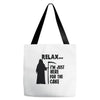 i'm just here for the cake Tote Bags