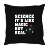 Science It's Like Magic But Real Throw Pillow