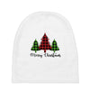 lumberjack tree merry christmas Baby Beanies