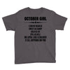 Super October Girl Youth Tee