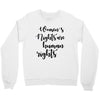 women's rights are human rights Crewneck Sweatshirt