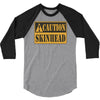 caution skinhead, ideal birthday gift or present 3/4 Sleeve Shirt