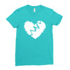 broken heart xxx Ladies Fitted T-Shirt