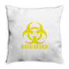 biohazard emo gamer cool rock music Throw Pillow