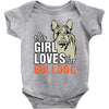 This Girl Loves Her Bulldog Baby Onesie