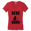 bebe a bord Women's V-Neck T-Shirt