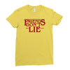 friends don't lie 1 Ladies Fitted T-Shirt