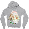 Totoro With Japanese Landscape Zipper Hoodie