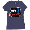 star spangled hammered Ladies Fitted T-Shirt