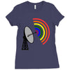 gaydar gay rainbow radar Ladies Fitted T-Shirt