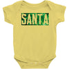 santa green glitter Baby Bodysuit