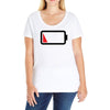 Dead Battery Ladies Curvy T-Shirt