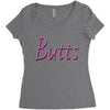 butts Women's Triblend Scoop T-shirt