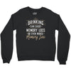 drinking can cause memory loss Crewneck Sweatshirt