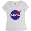 santa nasa Women's Triblend Scoop T-shirt