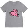 flying pig V-Neck Tee