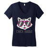 CHECK MEOWT CAT Women's V-Neck T-Shirt