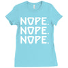 nope nope nope Ladies Fitted T-Shirt