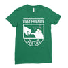 cat best friends for life Ladies Fitted T-Shirt