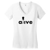 alive Women's V-Neck T-Shirt