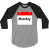 title of day of the week monday day of the week 3/4 Sleeve Shirt