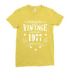 original parts vintage established 1977 perfectly aged Ladies Fitted T-Shirt