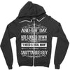 And 8th Day God Look Down So God Made A Sagittarius Guy Zipper Hoodie